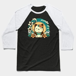 Zen Hawaii Kitty Baseball T-Shirt